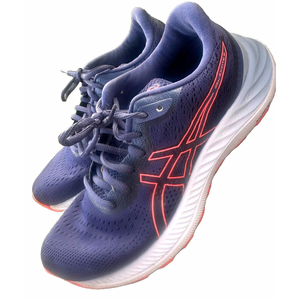ASICS Gel Excite 8 Women’s Size 7 Thunder Blue Blazing Coral Running Shoes
